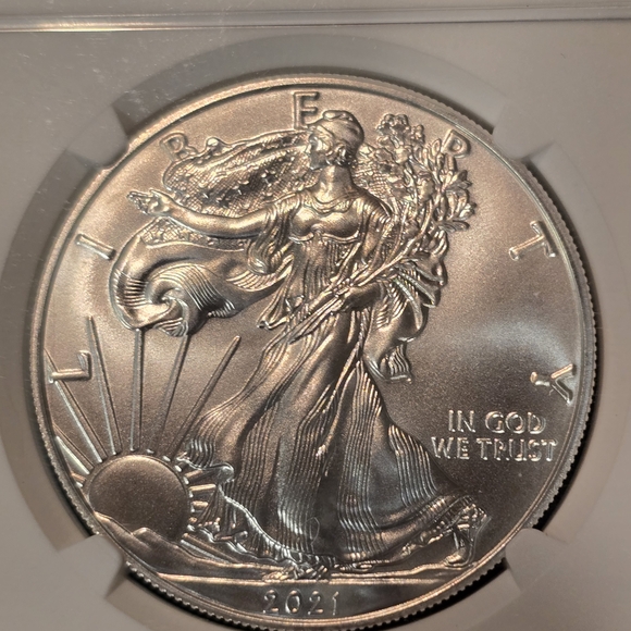 2021 American Silver Eagle Heraldic Eagle T-1 NGC MS70 Early Releases - Picture 3 of 5